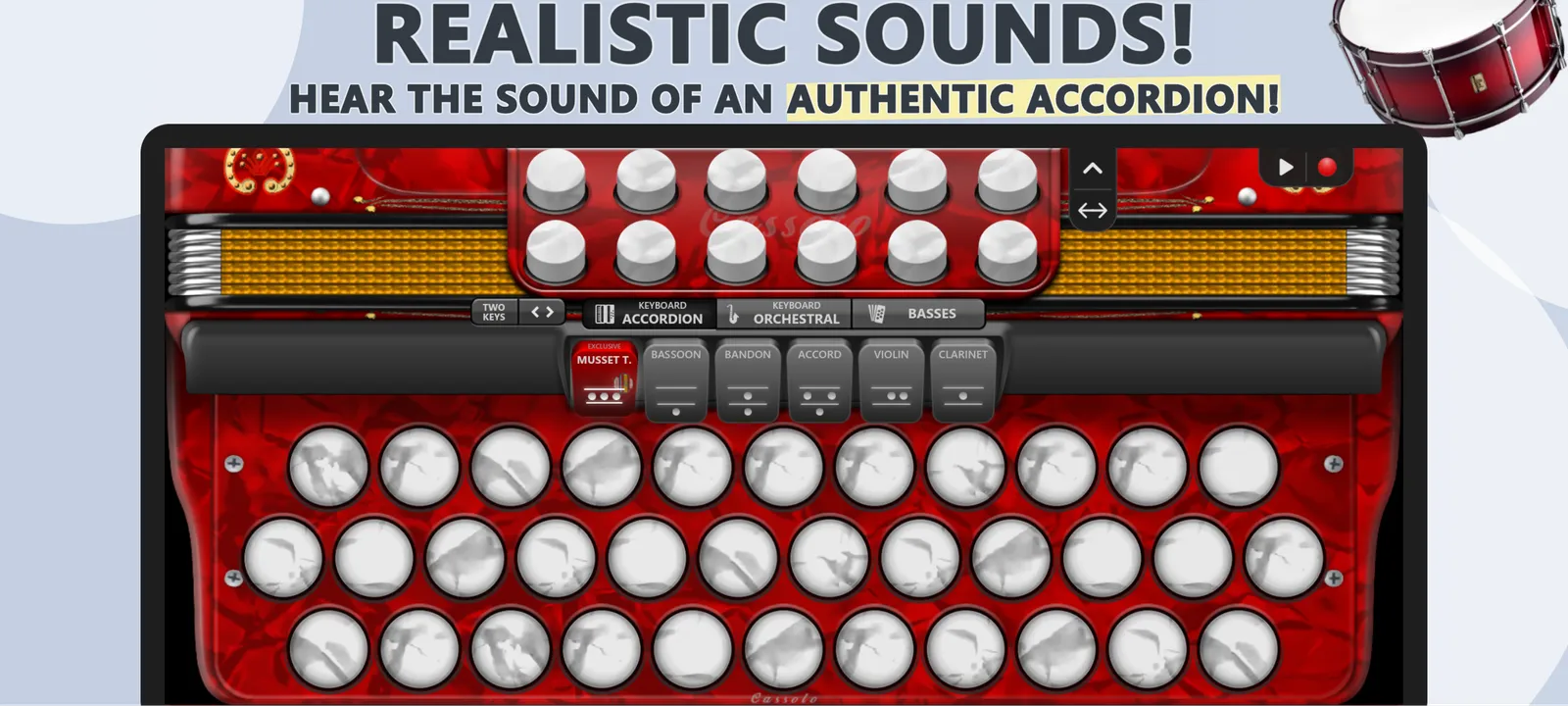 Accordion Cassoto Diatonic: screenshot 1 of 5