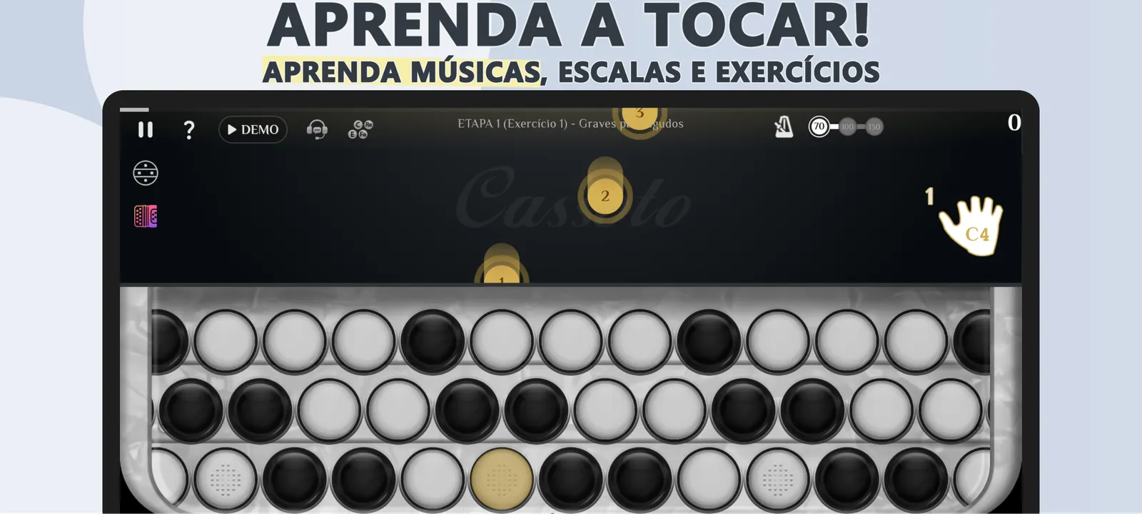 Acordeon Cromático Cassoto: captura de tela 2 de 6