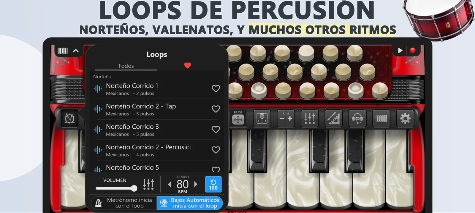 Acordeón Teclas Cassoto Piano: captura de pantalla 3 de 5