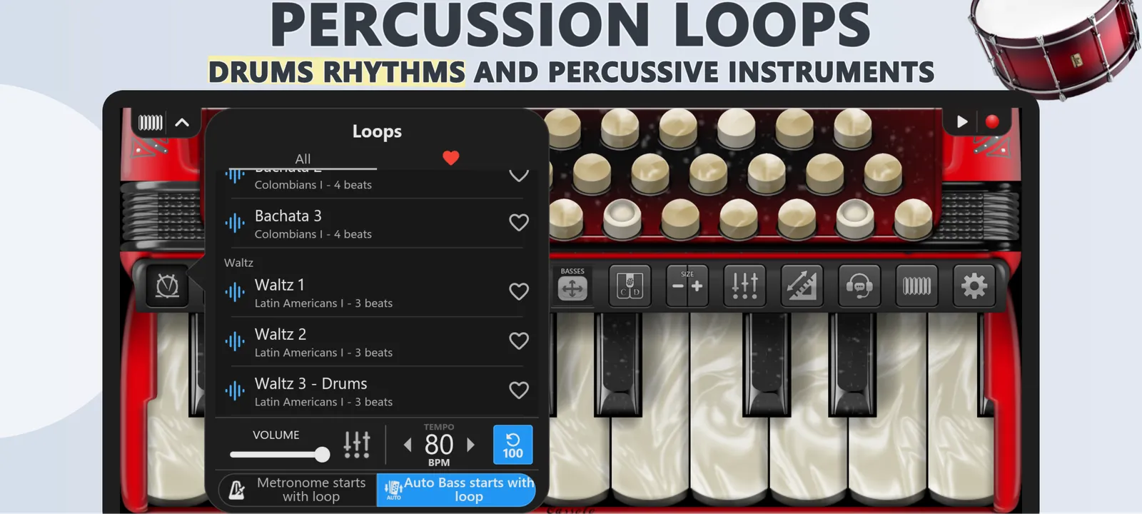 Accordion Piano Cassoto Game: screenshot 3 of 5