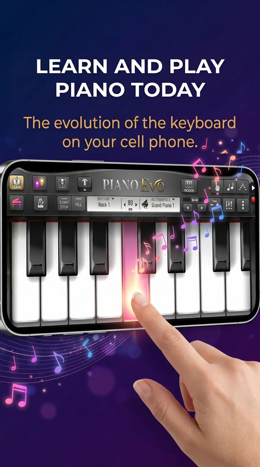 Piano Evo: Learn Songs & Music: screenshot 1 of 7
